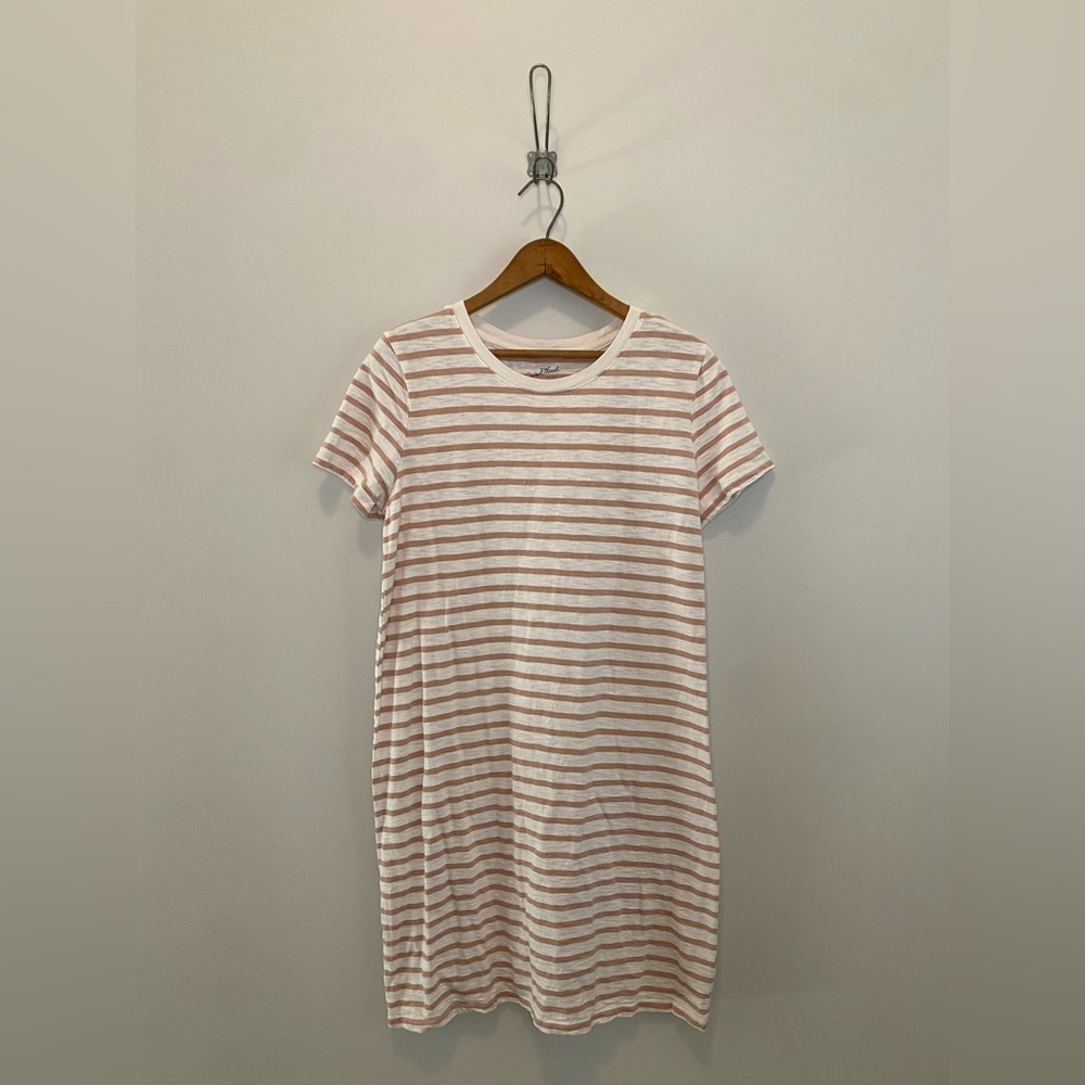 Universal Thread Pink and White Striped Mini Dress